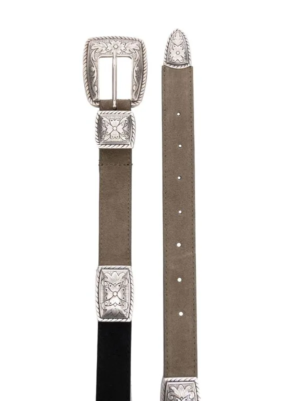 ( Neue Saison ) Maje Khaki Ledergürtel Mit Schnalle Damen 4 ( Neue Saison ) Maje Khaki Ledergürtel Mit Schnalle Damen – Bild 2