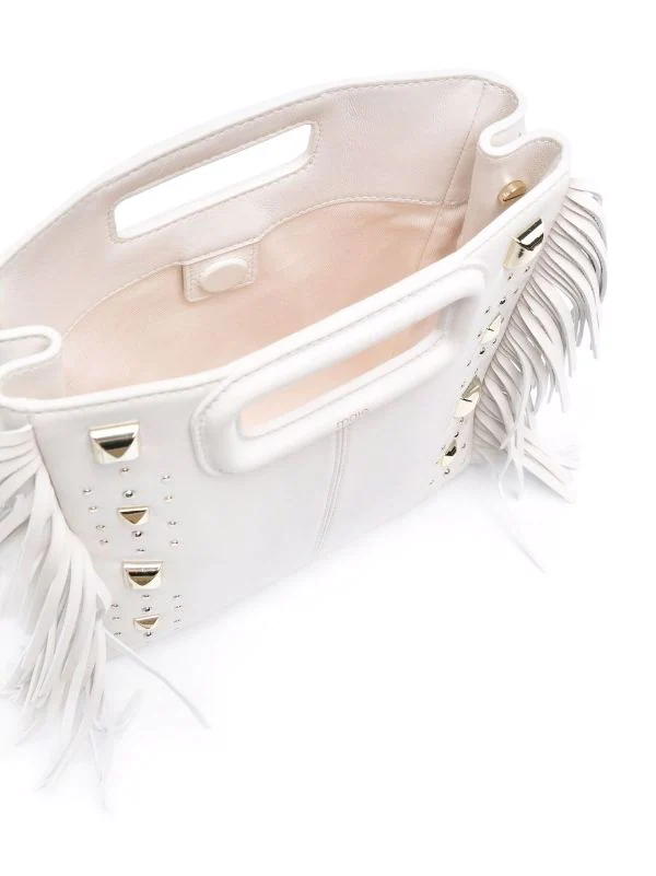 ( Neue Saison ) Maje 0101 ECRU M Rockstud Handtasche Damen 8 ( Neue Saison ) Maje 0101 ECRU M Rockstud Handtasche Damen – Bild 6