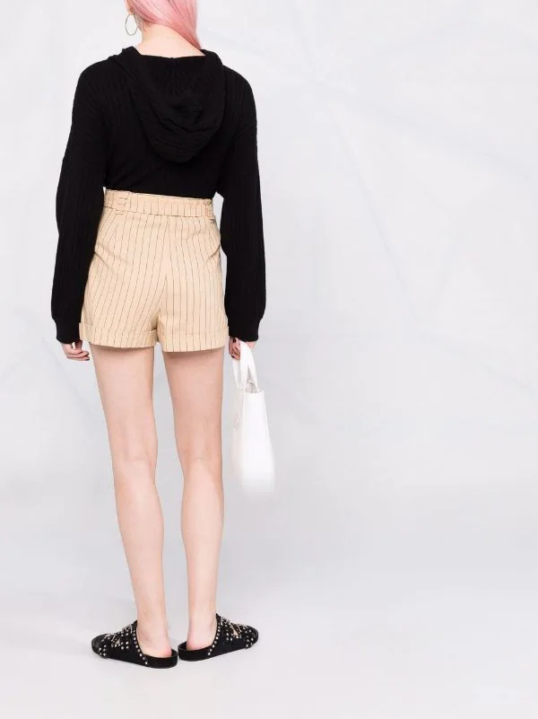 ( Neue Saison ) Maje Shorts Mit Nadelstreifen Beige 8 ( Neue Saison ) Maje Shorts Mit Nadelstreifen Beige – Bild 6