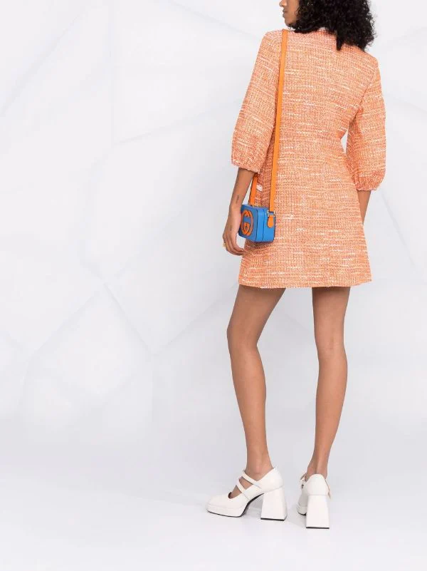 ( Neue Saison ) Maje Orange Gestricktes Minikleid Damen 8 ( Neue Saison ) Maje Orange Gestricktes Minikleid Damen – Bild 6