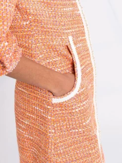 ( Neue Saison ) Maje Orange Gestricktes Minikleid Damen 10 ( Neue Saison ) Maje Orange Gestricktes Minikleid Damen -Outlet MAJE Store 17566241 36755120 600