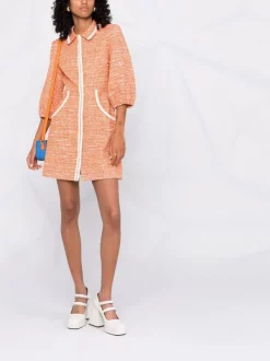 ( Neue Saison ) Maje Orange Gestricktes Minikleid Damen 9 ( Neue Saison ) Maje Orange Gestricktes Minikleid Damen -Outlet MAJE Store 17566241 36756039 600