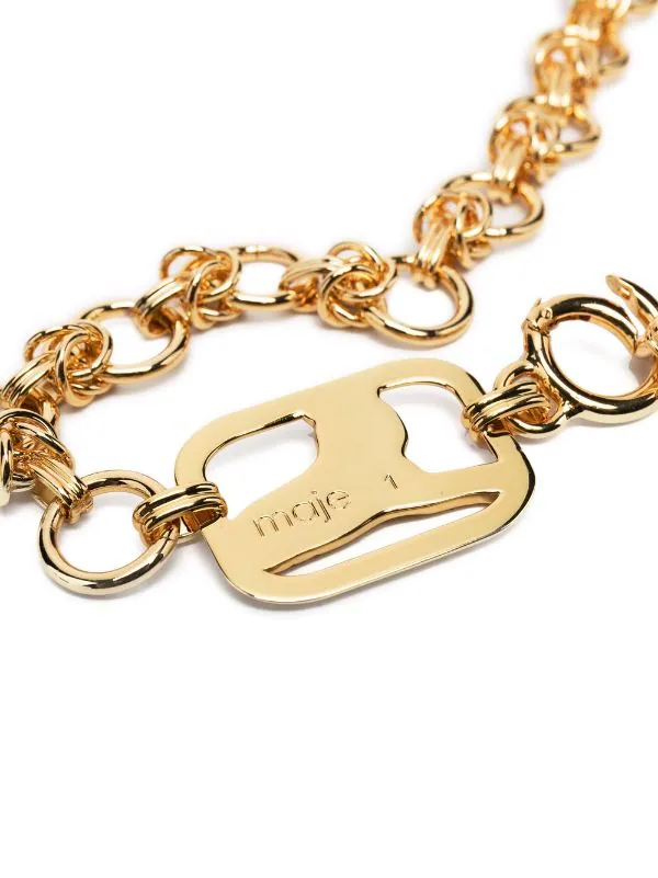 ( Exklusiv ) Maje Kettengürtel Mit Logo-Anhänger Gold 4 ( Exklusiv ) Maje Kettengürtel Mit Logo-Anhänger Gold – Bild 2