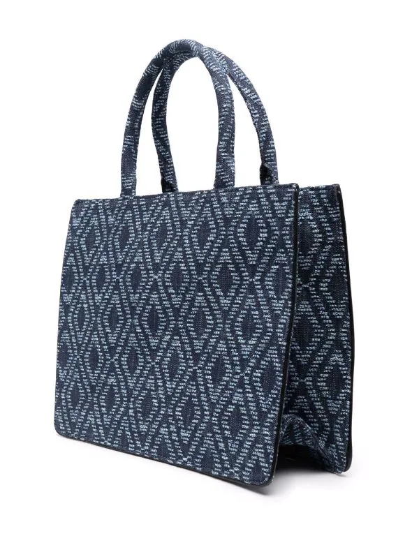 ( Neue Saison ) Maje Gemusterte Handtasche INDIGO 5 ( Neue Saison ) Maje Gemusterte Handtasche INDIGO – Bild 3