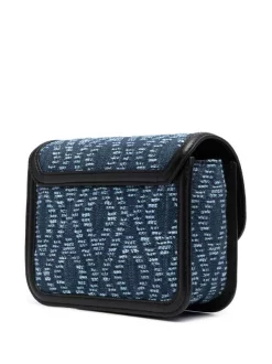 ( Neue Saison ) Maje Geometrisch Gemusterte Umhängetasche INDIGO -Outlet MAJE Store 17691928 38749236 600