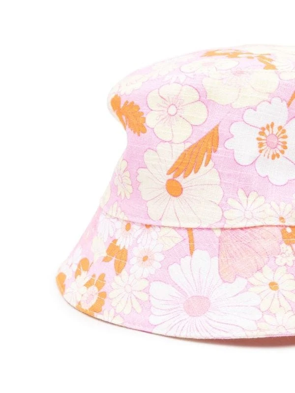 ( Neue Saison ) Maje Seventies Flower Power Fischerhut Pink 4 ( Neue Saison ) Maje Seventies Flower Power Fischerhut Pink – Bild 2