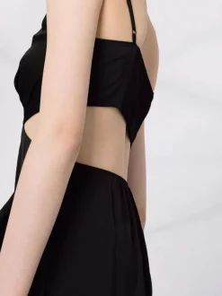 ( Neue Saison ) Maje Midikleid Mit Rüschen Black 10 ( Neue Saison ) Maje Midikleid Mit Rüschen Black -Outlet MAJE Store 18032782 38205532 600