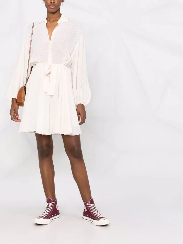 ( Neue Saison ) Maje Hemdkleid Mit Gürtel Damen 4 ( Neue Saison ) Maje Hemdkleid Mit Gürtel Damen – Bild 2