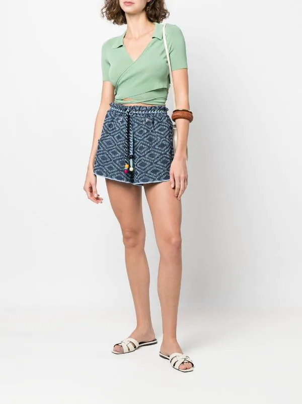 ( Neue Saison ) Maje Shorts Mit Kordelzug 0034 INDIGO 4 ( Neue Saison ) Maje Shorts Mit Kordelzug 0034 INDIGO – Bild 2