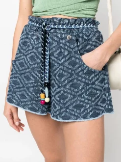 ( Neue Saison ) Maje Shorts Mit Kordelzug 0034 INDIGO 11 ( Neue Saison ) Maje Shorts Mit Kordelzug 0034 INDIGO -Outlet MAJE Store 18032791 38978065 600