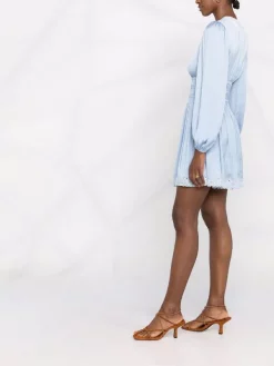 ( Neue Saison ) Maje Spitzenkleid Mit V-Ausschnitt BLUE SKY -Outlet MAJE Store 18032794 38213219 600