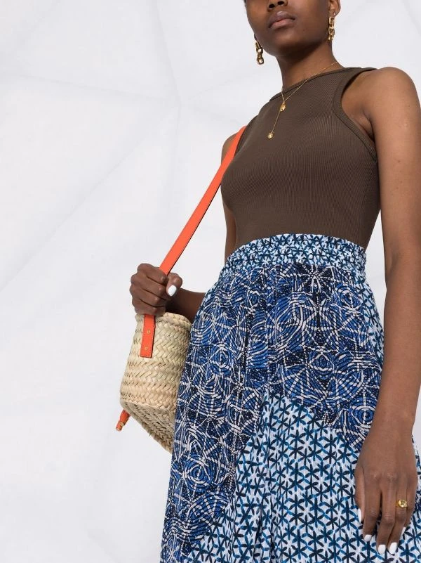 ( Neue Saison ) Maje Midirock Mit Abstraktem Muster INDIGO 7 ( Neue Saison ) Maje Midirock Mit Abstraktem Muster INDIGO – Bild 5