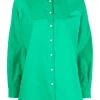 ( Neue Saison ) Maje 09 GREEN Hemd Mit Knöpfen Damen 2 ( Neue Saison ) Maje 09 GREEN Hemd Mit Knöpfen Damen -Outlet MAJE Store 18032800 38982136 600