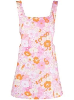 ( Neue Saison ) Maje Kleid Mit Blumen-Print FLOWER POWER ROSE