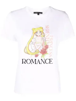 Maje X Sailor Moon T-Shirt Mit Grafischem Print Damen