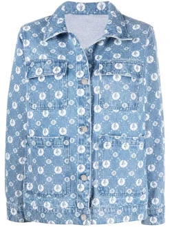 Maje Einreihige Jeansjacke Damen