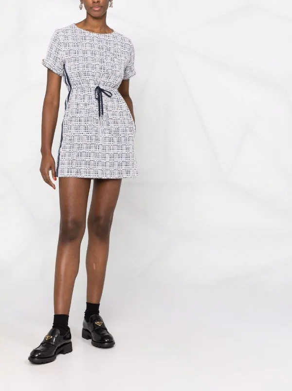 ( Neue Saison ) Maje Kleid Mit Kordelzug Blue 4 ( Neue Saison ) Maje Kleid Mit Kordelzug Blue – Bild 2