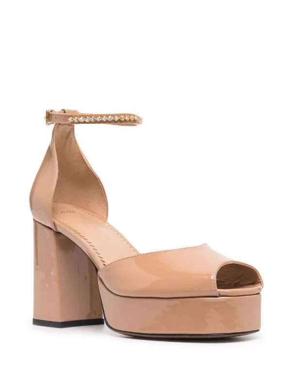 ( Neue Saison ) Maje 0140 NUDE Peeptoe-Sandalen Damen 4 ( Neue Saison ) Maje 0140 NUDE Peeptoe-Sandalen Damen – Bild 2