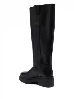 ( Permanente Kollektion ) Maje Black Flache Lederstiefel Damen 8 ( Permanente Kollektion ) Maje Black Flache Lederstiefel Damen -Outlet MAJE Store 18032819 38737100 600