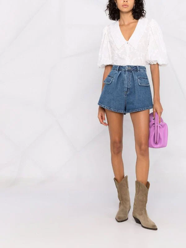 ( Neue Saison ) Maje Oberteil Mit Puffärmeln White 4 ( Neue Saison ) Maje Oberteil Mit Puffärmeln White – Bild 2