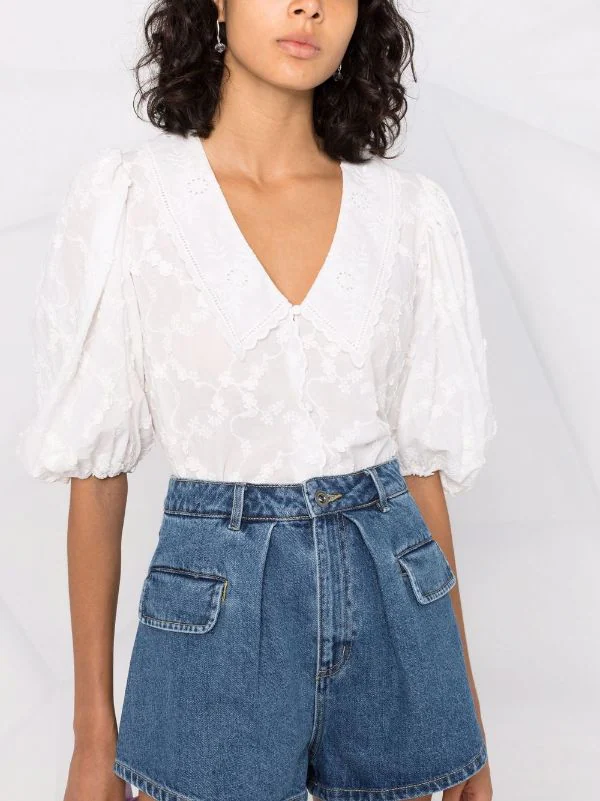 ( Neue Saison ) Maje Oberteil Mit Puffärmeln White 7 ( Neue Saison ) Maje Oberteil Mit Puffärmeln White – Bild 5