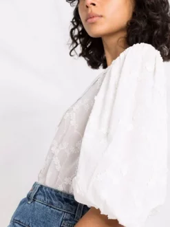 ( Neue Saison ) Maje Oberteil Mit Puffärmeln White 10 ( Neue Saison ) Maje Oberteil Mit Puffärmeln White -Outlet MAJE Store 18032824 38210832 600