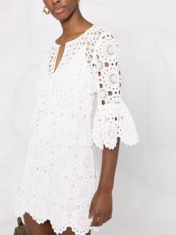 ( Neue Saison ) Maje White Gehäkeltes Kleid Damen 10 ( Neue Saison ) Maje White Gehäkeltes Kleid Damen -Outlet MAJE Store 18032825 38212172 600