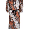 ( Neue Saison ) Maje Kleid Mit Abstraktem Print Ethnic Terracotta 1 ( Neue Saison ) Maje Kleid Mit Abstraktem Print Ethnic Terracotta -Outlet MAJE Store 18032830 38211428 600