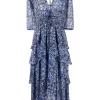 ( Neue Saison ) Maje Kleid Mit Geometrischem Muster INDIGO 1 ( Neue Saison ) Maje Kleid Mit Geometrischem Muster INDIGO -Outlet MAJE Store 18032837 38212389 600