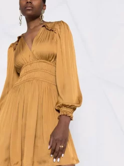 ( Neue Saison ) Maje Kleid Mit Langen Ärmeln 9974 GOLD 12 ( Neue Saison ) Maje Kleid Mit Langen Ärmeln 9974 GOLD -Outlet MAJE Store 18032839 38226229 600