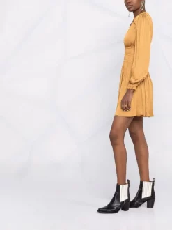 ( Neue Saison ) Maje Kleid Mit Langen Ärmeln 9974 GOLD 11 ( Neue Saison ) Maje Kleid Mit Langen Ärmeln 9974 GOLD -Outlet MAJE Store 18032839 38226296 600