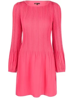 ( Neue Saison ) Maje Minikleid Mit Falten Pink