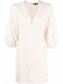 ( Neue Saison ) Maje Minikleid Mit Pailletten Ecru