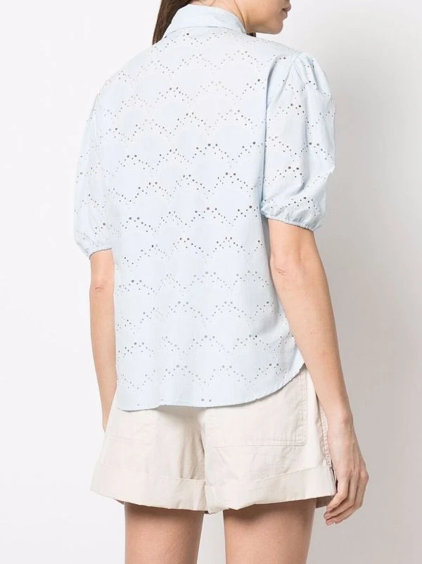 ( Neue Saison ) Maje 0524 BLEU CIEL Klassisches Hemd Damen 6 ( Neue Saison ) Maje 0524 BLEU CIEL Klassisches Hemd Damen – Bild 4