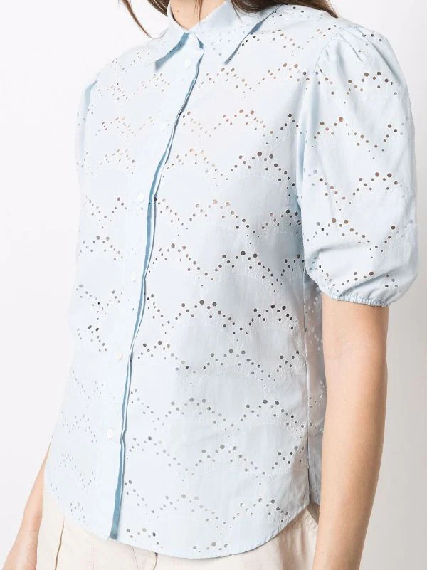 ( Neue Saison ) Maje 0524 BLEU CIEL Klassisches Hemd Damen 7 ( Neue Saison ) Maje 0524 BLEU CIEL Klassisches Hemd Damen – Bild 5