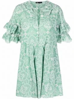 ( Neue Saison ) Maje Minikleid Mit Paisleymuster H017 LIGHT GREEN