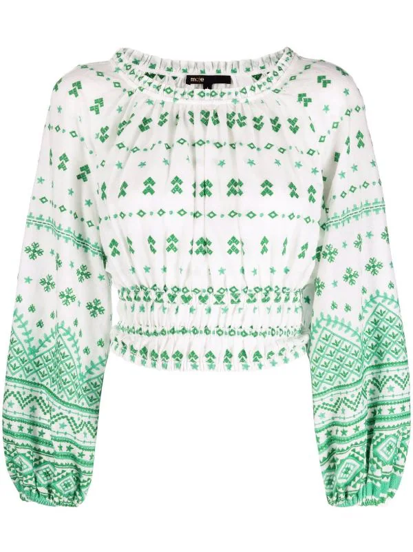 ( Neue Saison ) Maje Lolipa Bluse Mit Puffärmeln Damen 3 ( Neue Saison ) Maje Lolipa Bluse Mit Puffärmeln Damen