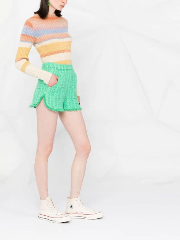 ( Neue Saison ) Maje Tweed-Shorts Mit Hohem Bund Damen 8 ( Neue Saison ) Maje Tweed-Shorts Mit Hohem Bund Damen – Bild 6