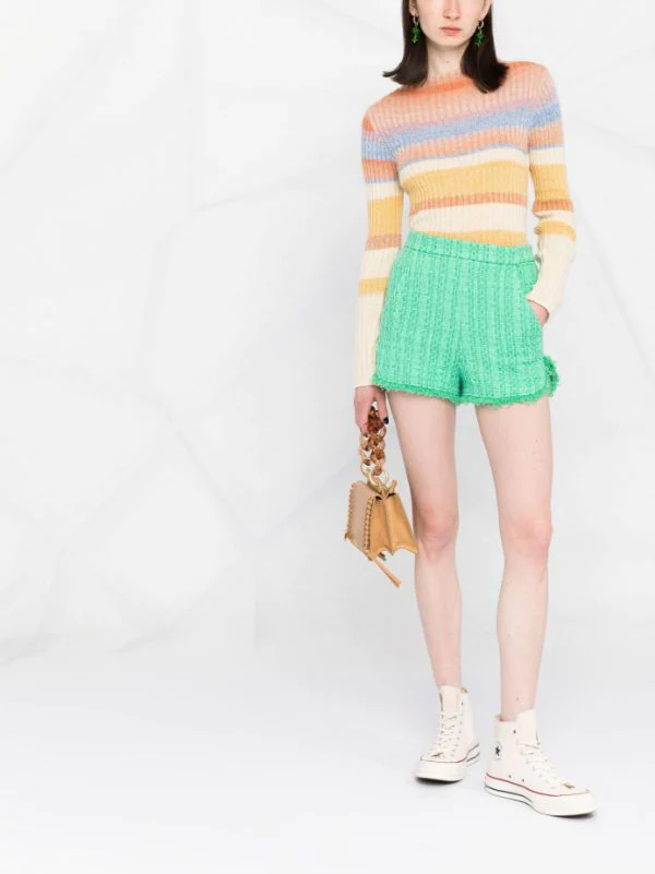 ( Neue Saison ) Maje Tweed-Shorts Mit Hohem Bund Damen 4 ( Neue Saison ) Maje Tweed-Shorts Mit Hohem Bund Damen – Bild 2