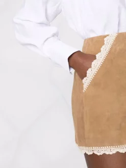 ( Neue Saison ) Maje Bestickter Minirock CAMEL 10 ( Neue Saison ) Maje Bestickter Minirock CAMEL -Outlet MAJE Store 18034073 38234400 600