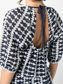 ( Neue Saison ) Maje Kleid Mit Geometrischem Muster D009 NAVY / ECRU 11 ( Neue Saison ) Maje Kleid Mit Geometrischem Muster D009 NAVY / ECRU -Outlet MAJE Store 18034075 38982509 600