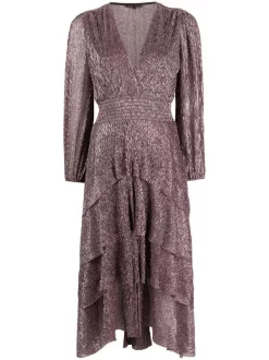 ( Neue Saison ) Maje Kleid Mit Falten Damen