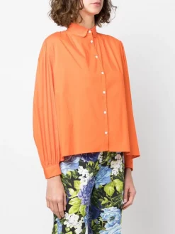 ( Neue Saison ) Maje 0152 Orange Klassisches Hemd Damen 9 ( Neue Saison ) Maje 0152 Orange Klassisches Hemd Damen -Outlet MAJE Store 18034092 38975409 600