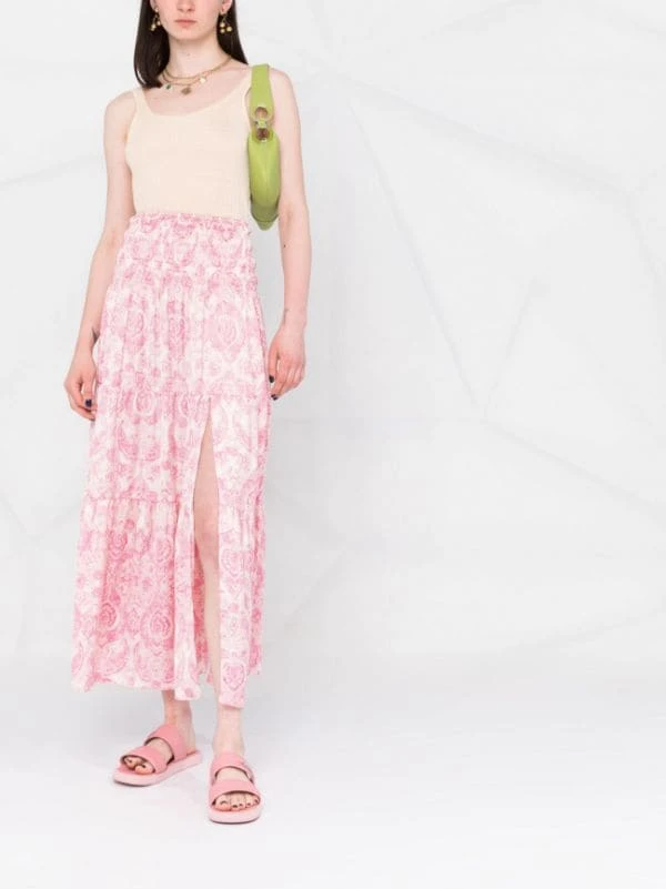 ( Neue Saison ) Maje Midirock Mit Paisley-Print CASHMERE ROSE 4 ( Neue Saison ) Maje Midirock Mit Paisley-Print CASHMERE ROSE – Bild 2