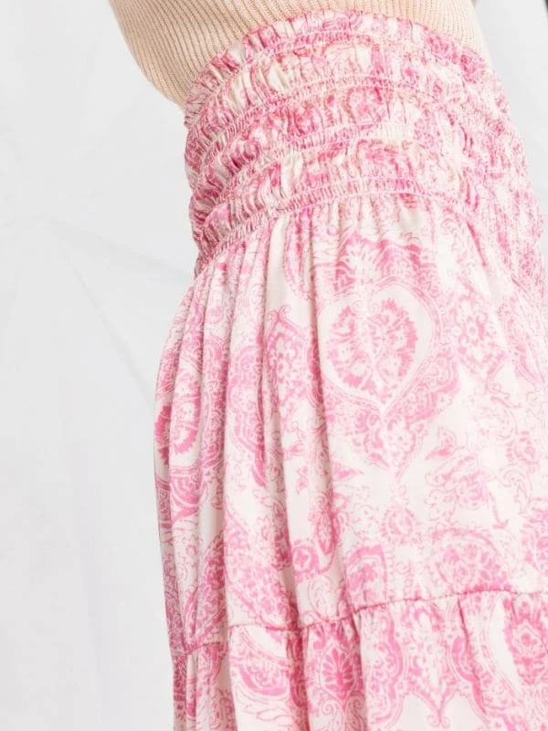 ( Neue Saison ) Maje Midirock Mit Paisley-Print CASHMERE ROSE 5 ( Neue Saison ) Maje Midirock Mit Paisley-Print CASHMERE ROSE – Bild 3