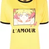 ( Positively Conscious ) Maje Yellow X Sailor Moon T-Shirt Mit Grafischem Print Damen -Outlet MAJE Store 18034096 38254720 600
