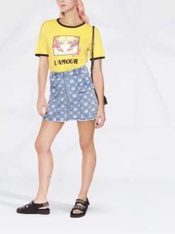 ( Positively Conscious ) Maje Yellow X Sailor Moon T-Shirt Mit Grafischem Print Damen -Outlet MAJE Store 18034096 38254728 600