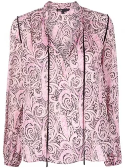 ( Neue Saison ) Maje Hemd Mit Paisley-Print PINK PAISLEY
