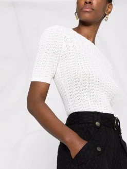 ( Neue Saison ) Maje 10 WHITE Gehäkeltes Oberteil Damen 10 ( Neue Saison ) Maje 10 WHITE Gehäkeltes Oberteil Damen -Outlet MAJE Store 18034105 38221646 600