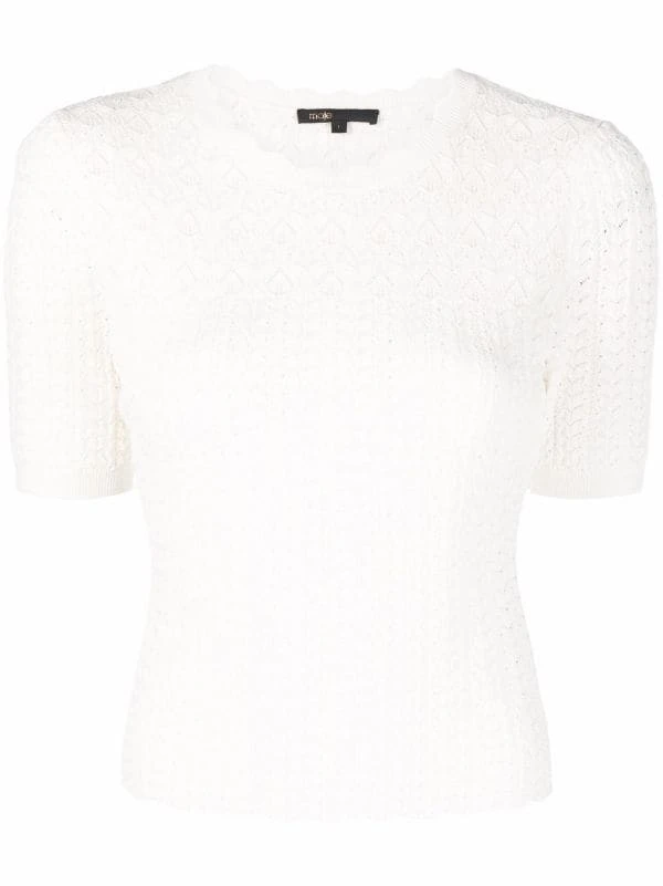 ( Neue Saison ) Maje 10 WHITE Gehäkeltes Oberteil Damen 3 ( Neue Saison ) Maje 10 WHITE Gehäkeltes Oberteil Damen